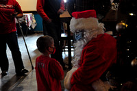 Santa visits Deweese '20